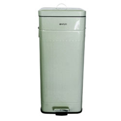 Charles Bentley Retro Square 30L Pedal Bin - Green